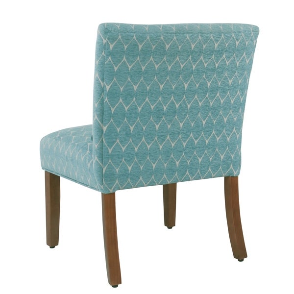 Porch and Den Valderrama Geometric Patterned Accent Chair with Pillow