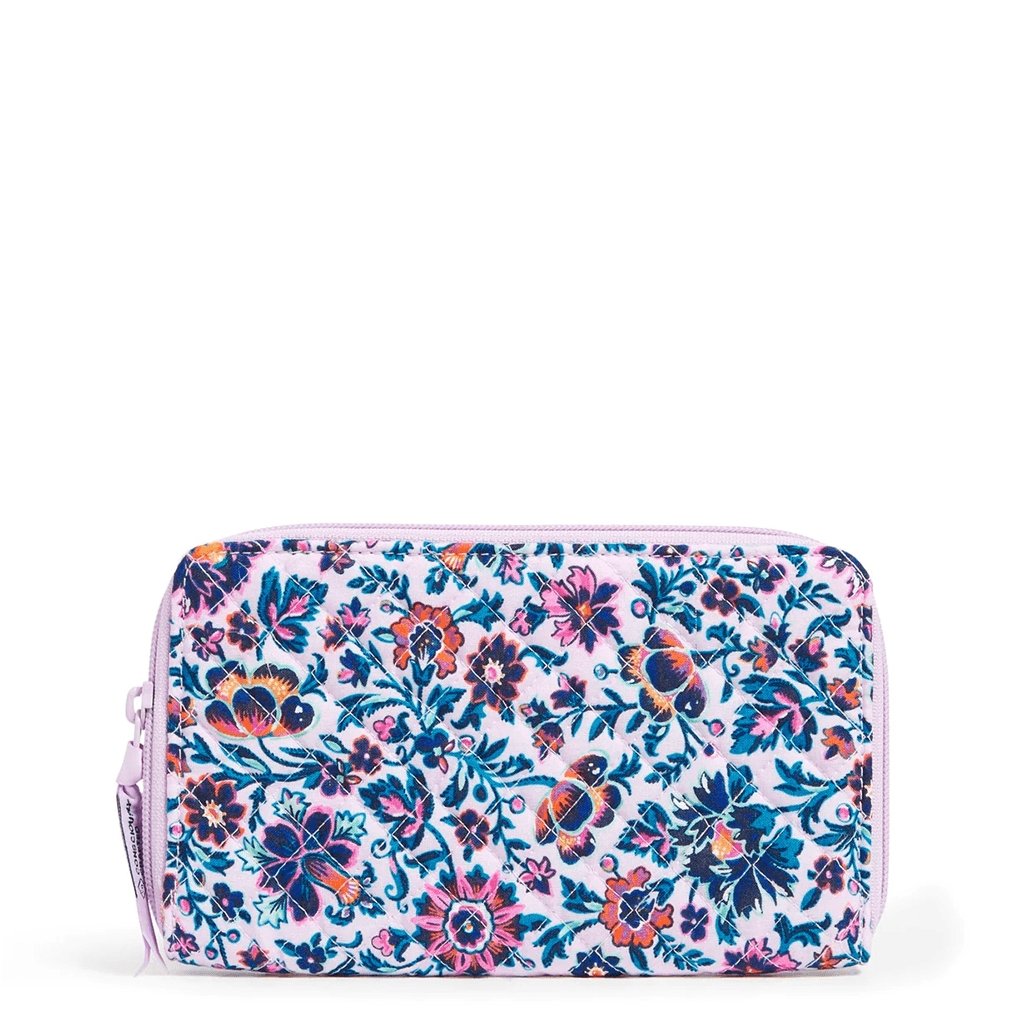 Vera Bradley  RFID Deluxe Travel Wallet in Cloud Vine Multi