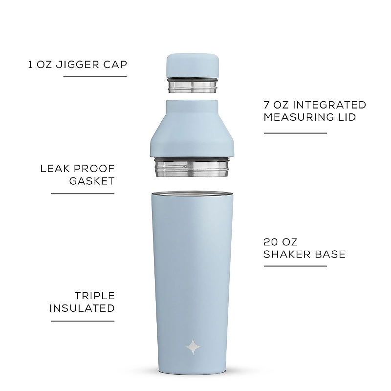 JoyJolt Vacuum Insulated Cocktail Protein Shaker