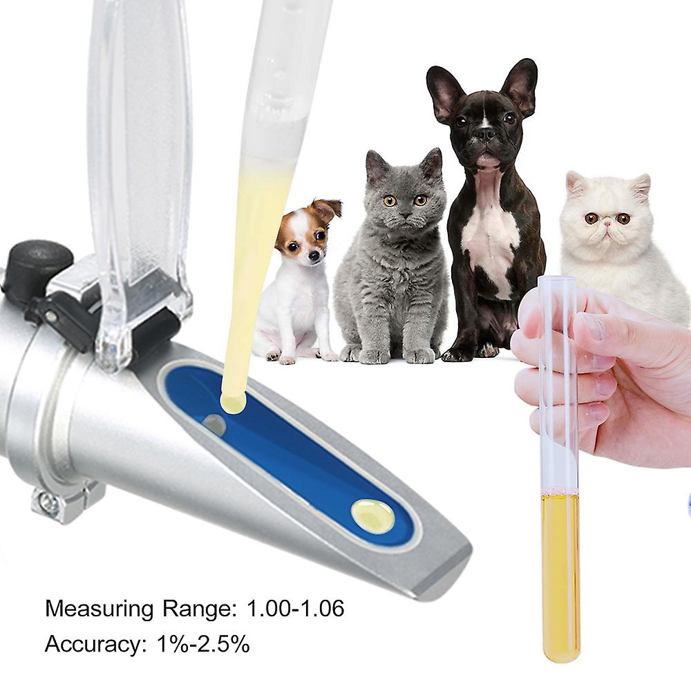 Portable Handheld Atc Animal Clinical Refractometer Pet Urine Tester With 1.00-1.06 Measuring Range Dog and Cat Refractometer