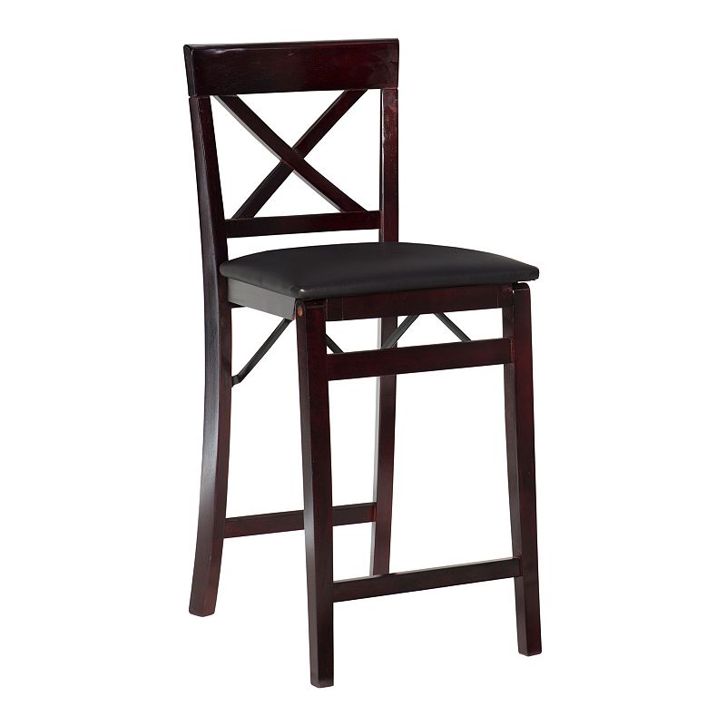 Linon Triena X-Back Folding Counter Stool