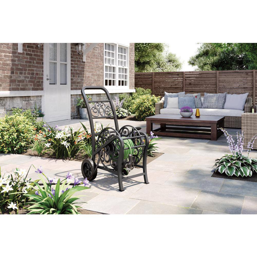 Suncast 150 ft. Metal Decorative Cart MDHC151