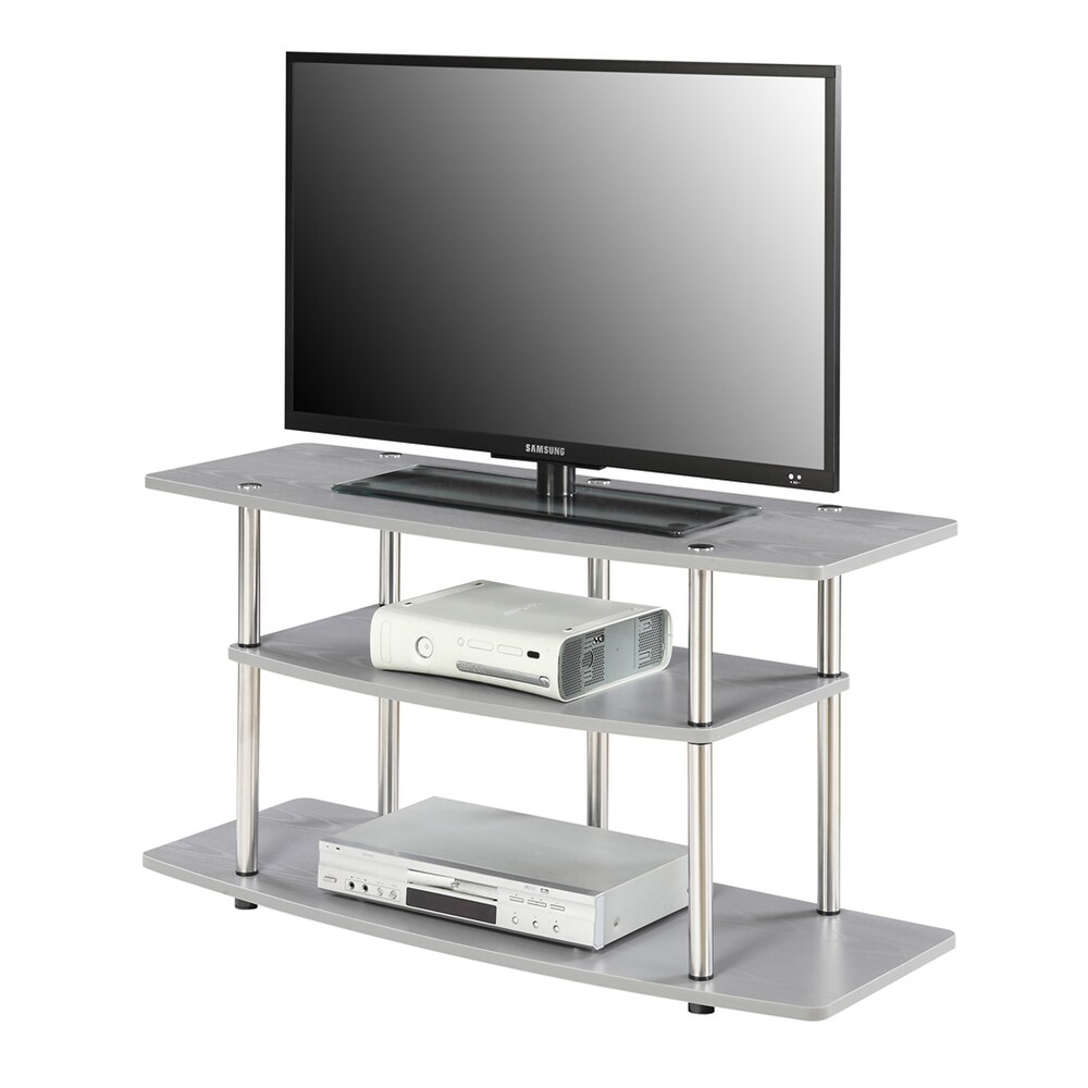 Convenience Concepts Designs2Go No Tools 46 inch 3 Tier Wide TV Stand