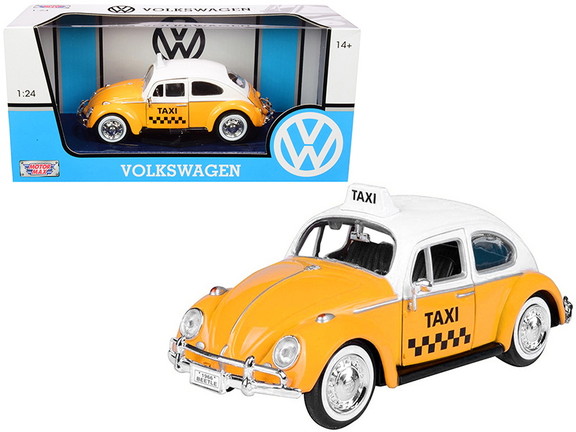 Motormax 79577  1966 Volkswagen Beetle Taxi Yell...