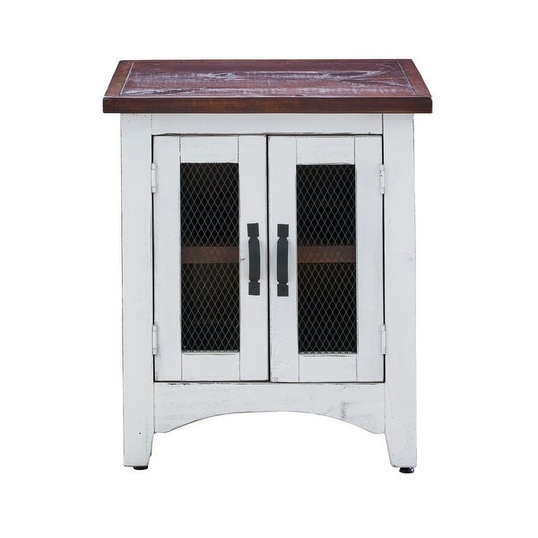 Picket House Furnishings Nolan End Table in White