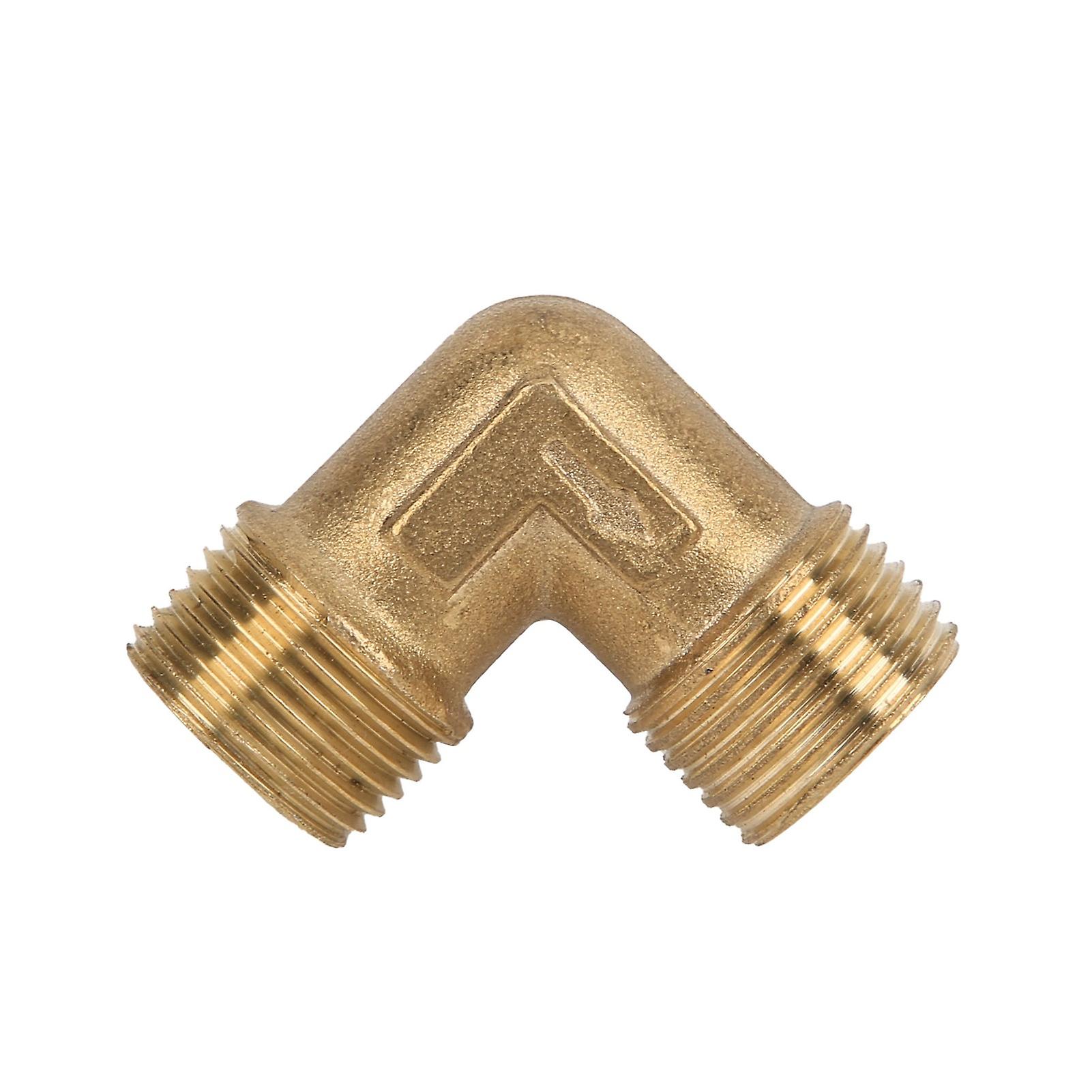 Right Angle Pipe Joint Brass Pump Check Valve Connection Elbow Air Compressor Fittings G3/8