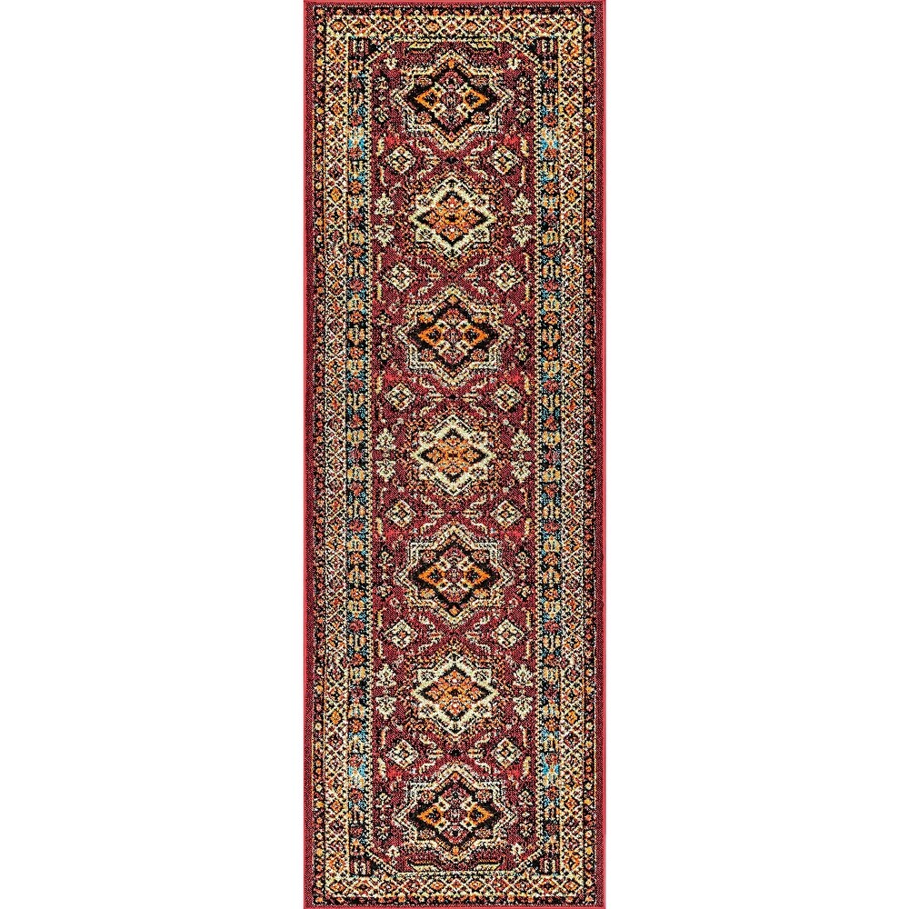 Brooklyn Rug Co Traditional Indoor/ Outdoor Medieval Herald border Area Rug