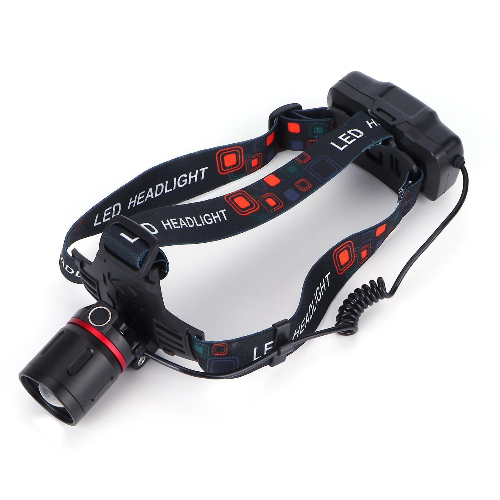 LED Red Light Headlamp Portable USB Adjustable Headlight for Hunting Beekeeping Detecting