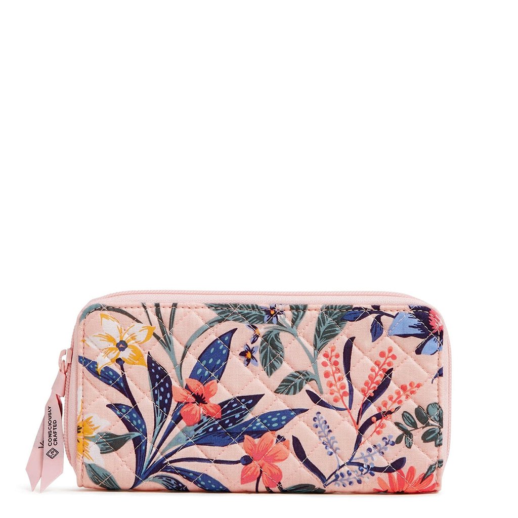 Vera Bradley  RFID Jordin Continental Wallet in Paradise Coral