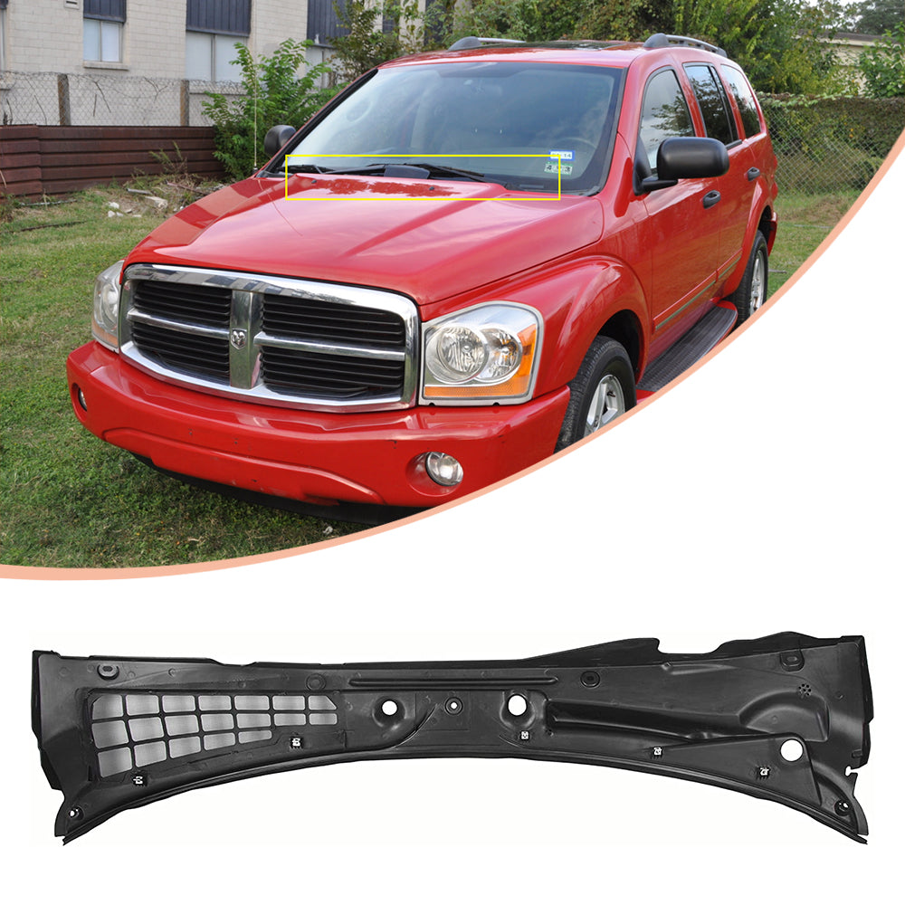 Kojem Outer Windshield Wiper Motor Cowl Grille Cover Panel for 2004 2005 2006 Dodge Durango 55362453AK