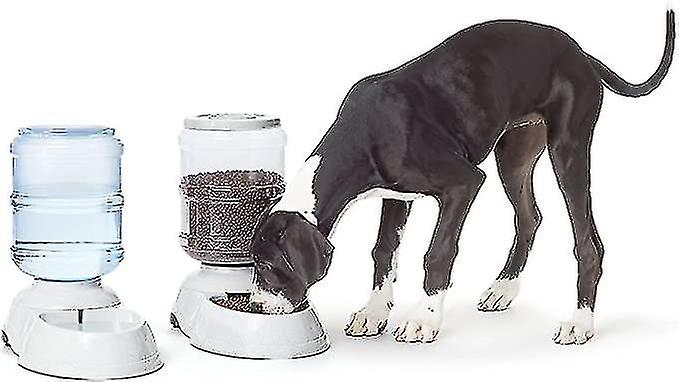 3.5l Large Automatic Pet For Cats Dogs Plastic Dog Food Bowl Pets Dispenser Water