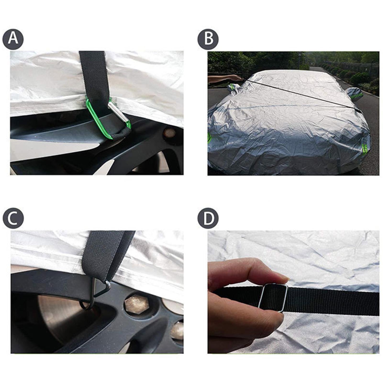 Car Cover Windproof Rope 2pcs Adjustable Polyester Straps Protect Your Cover in Heavy Winds Universal Fit for Most Cars and SUVs