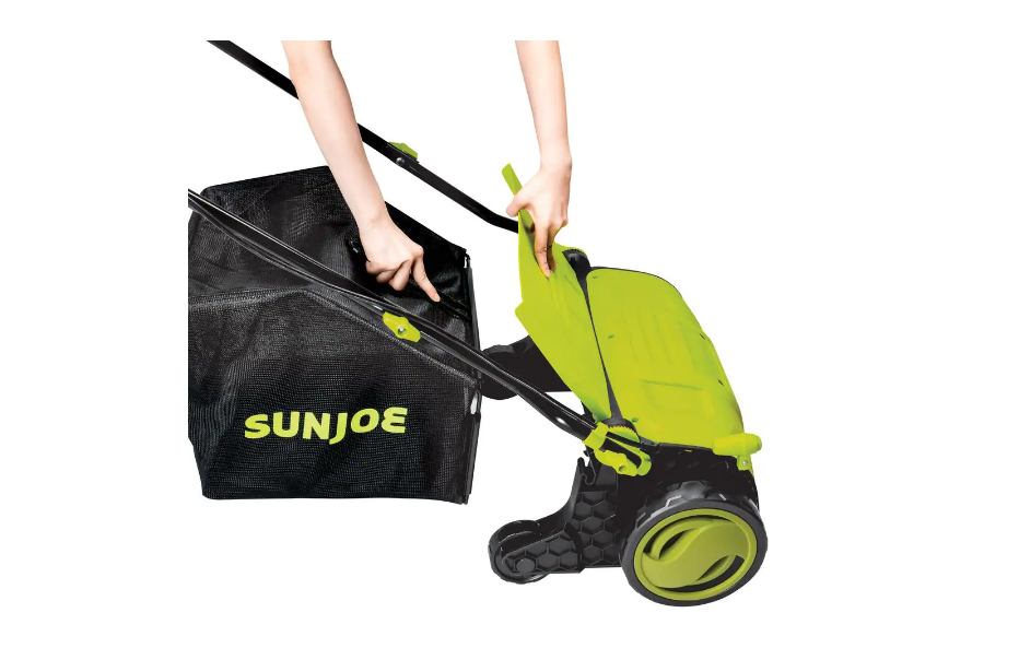 Sun Joe AJ805E 15 in. 13 Amp Electric Lawn Dethatcher with Collection Bag