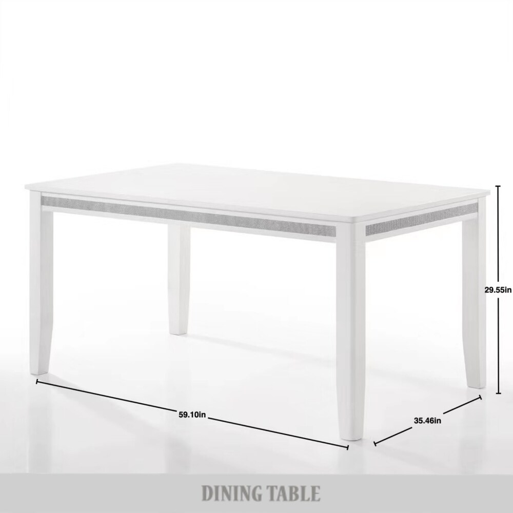 CraftPorch Luxurious Crystal Diamond Strip Dining Table