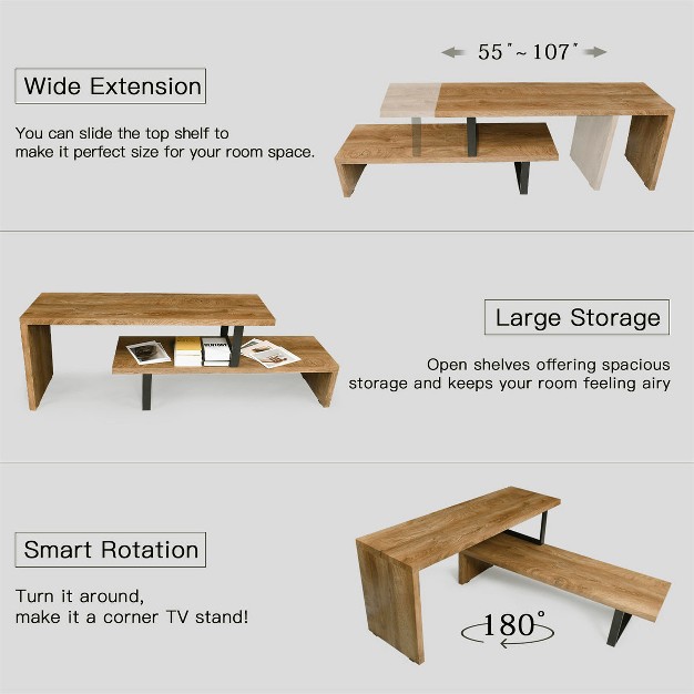 To 107 quot Rectangle Console Table the Pop Maison