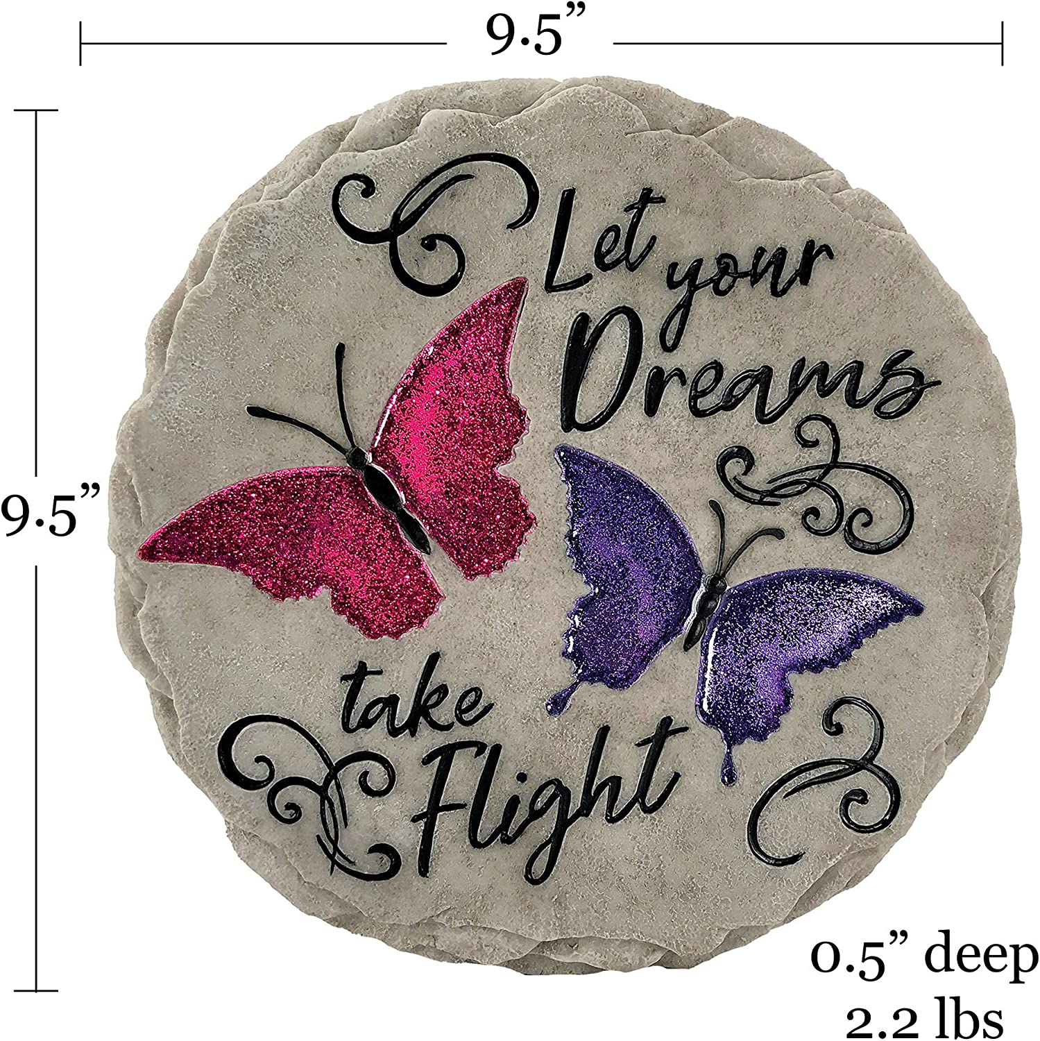 Spoontiques 13208 Let Your Dreams Take Flight Butterfly Stepping Stone