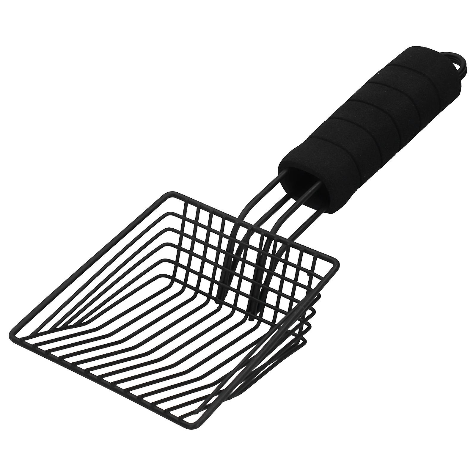 Reusable Metal Cat Litter Sand Scoop Sifter Shovel Pet Cat Cleaning Supplies Blackm