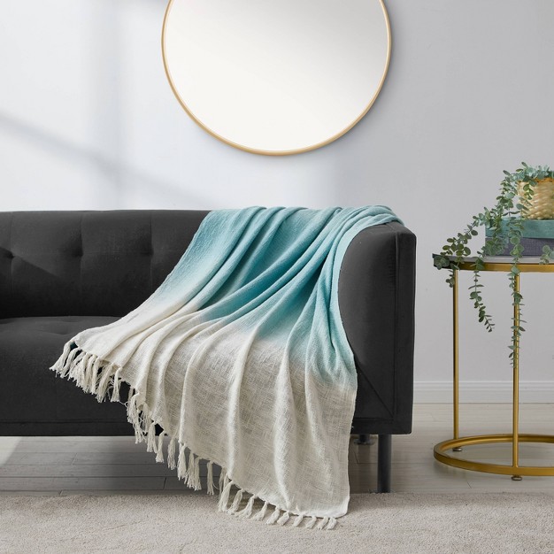 Toni Ombre Slub Throw Blanket Refinery29