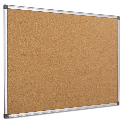 MasterVision Value Cork Bulletin Board with Aluminum Frame， 36 x 48， Natural (CA051170)