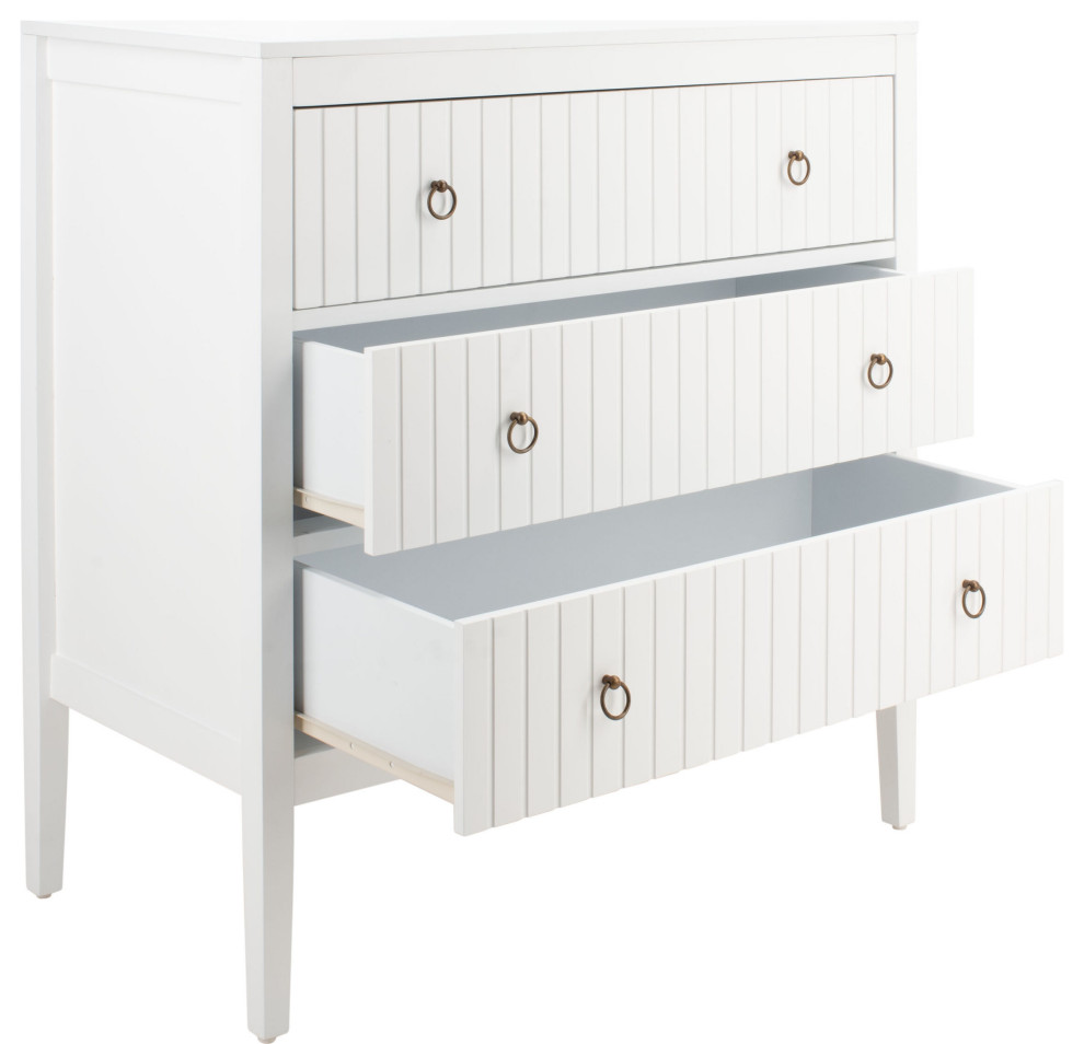 Tegan 3 Drawer Chest   Transitional   Accent Chests And Cabinets   by HedgeApple  Houzz