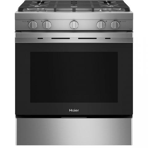 Haier 30-inch Freestanding Gas Range with Convection QCGSS740RNSS