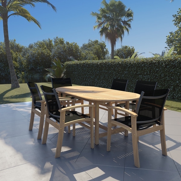 Amazonia Teak Luna 7piece Patio Dining Set