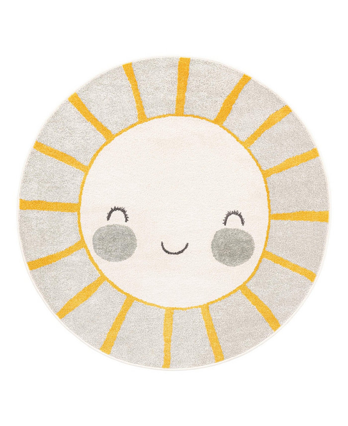 Bayshore Home Campy Kids Smiling Sunshine Area Rug