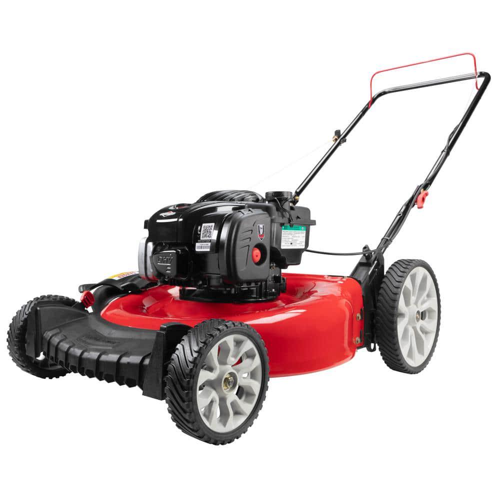 TroyBilt 21in 140cc Briggs and Stratton Gas Push Lawn Mower with Mulching Kit Included