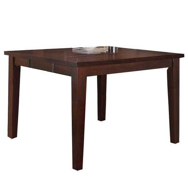 Wooden Counter Height Table with 18-inch Leaf in Antique Walnut - Antique Walnut