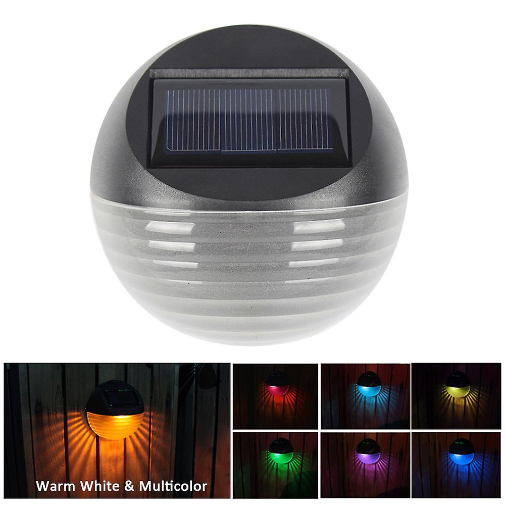 6led Solar Fence Light Wall Light Outdoor Landscape Lamp For Walkway Pathway Yard Garden Courtyard Lighting