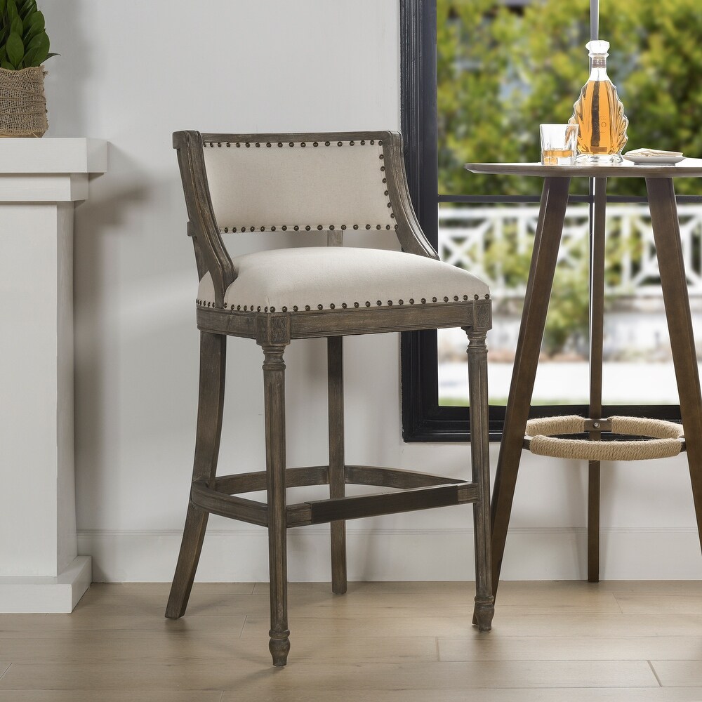 Paris Farmhouse Counter and Bar Stool with Backrest