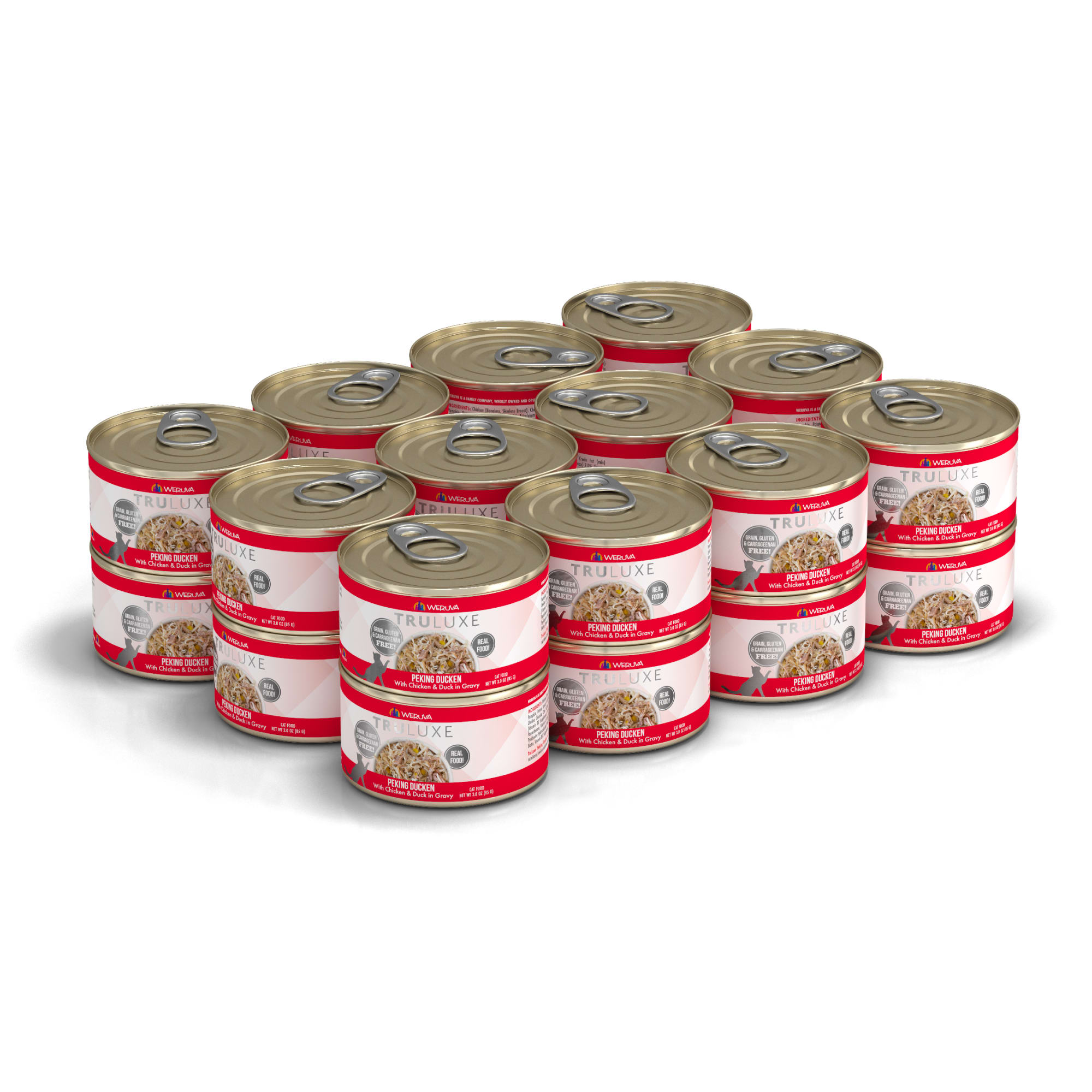 TruLuxe Peking Ducken with Chicken  Duck in Gravy Wet Cat Food， 6 oz.， Case of 24