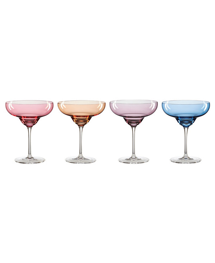 Oneida True Colors Margarita Glasses Set of 4