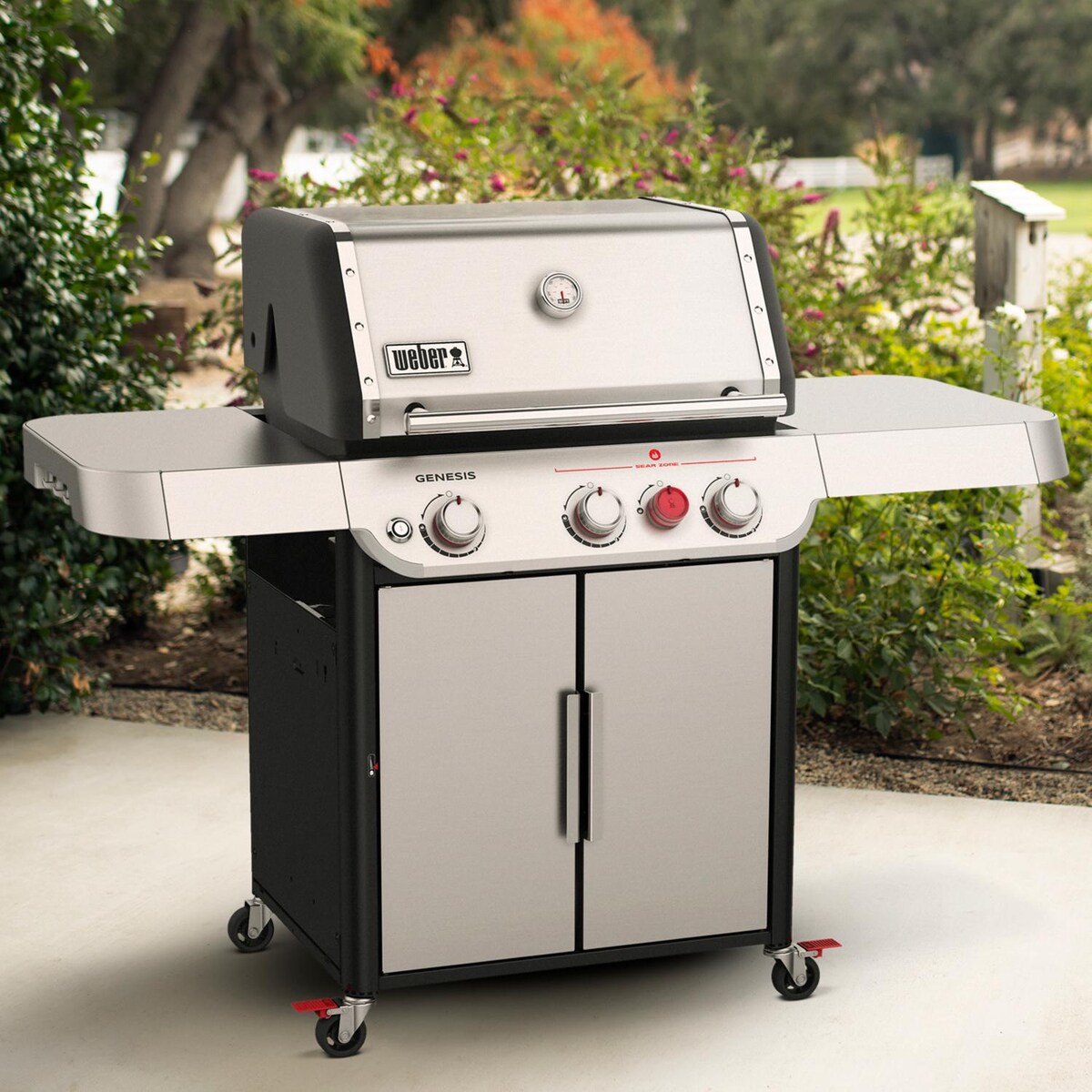 Weber GENESIS S-325s Propane Grill， Stainless Steel