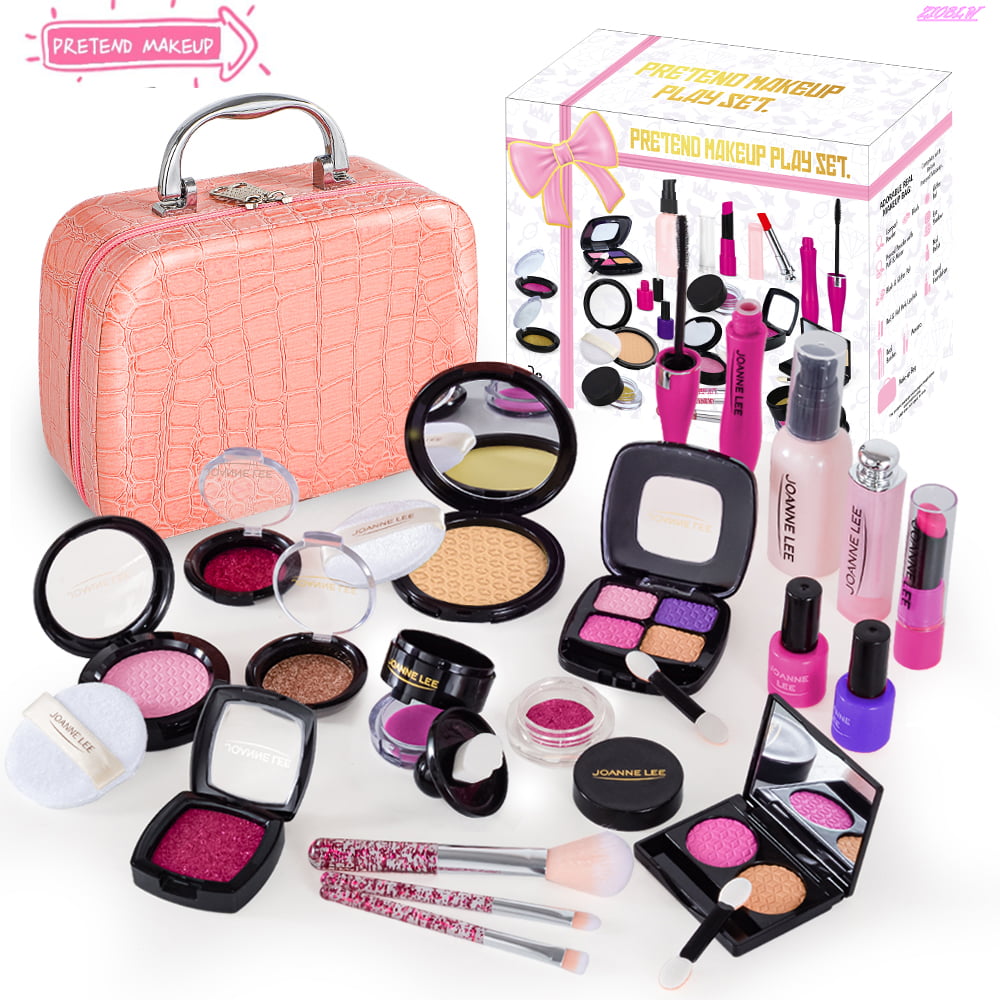 My First Princess Make Up Kit - 19 Pc Kids Makeup Set - These Makeup Toys for Girls Include Everything Your Princess Needs To Play Dress Up - Comes with Stylish Bag(Not Real Makeup)