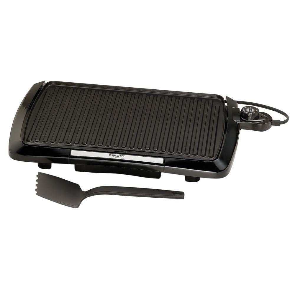 Presto 160 sq. in. Black Alumnium Cool Touch Indoor Grill 09020