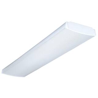 Lithonia Lighting Multi-Volt 2-Light White T5 Fluorescent High Output Wraparound Fixture LB 2 54T5HO MVOLT MVP