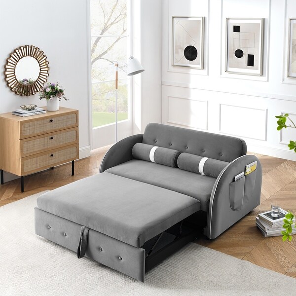 2 Seater Loveseats Sofa Couch with side pockets