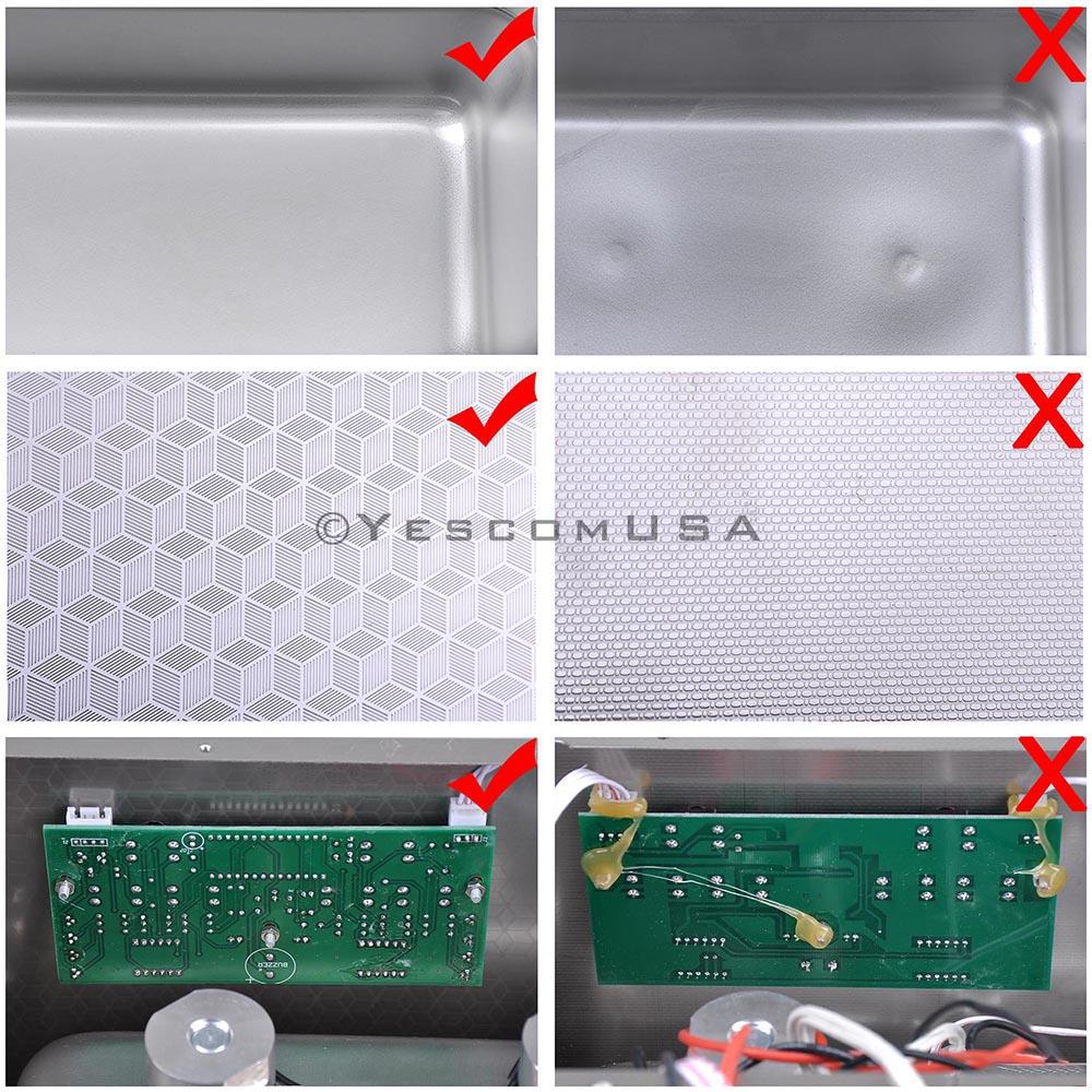 Yescom 15L Stainless Steel Digital Ultrasonic Cleaner Machine