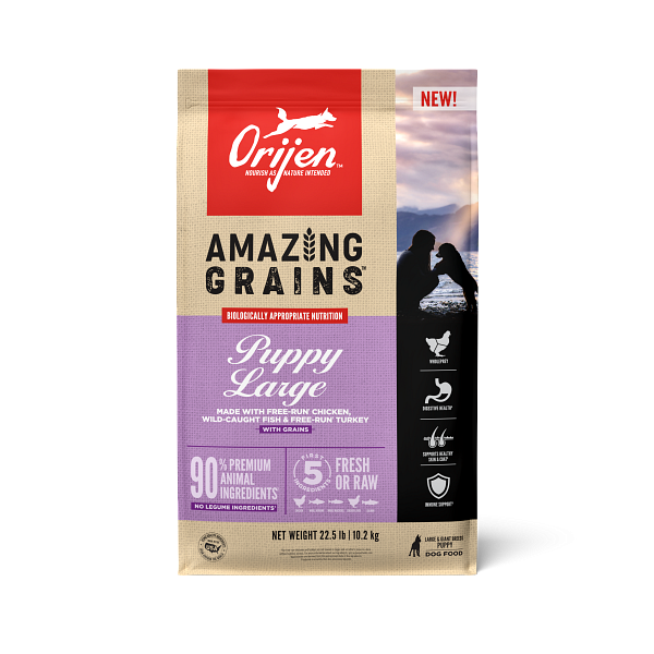 High Protein Amazing Grains Large Breed Puppy Dry Dog Food;