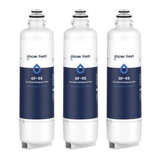 GLACIER FRESH 12033030 Replacement for Bosch 11025825 Ultra Clarity Pro Refrigerator Water Filter BORPLFTR503 Pack GLACIER FRESH-BORPLFTR50-3P