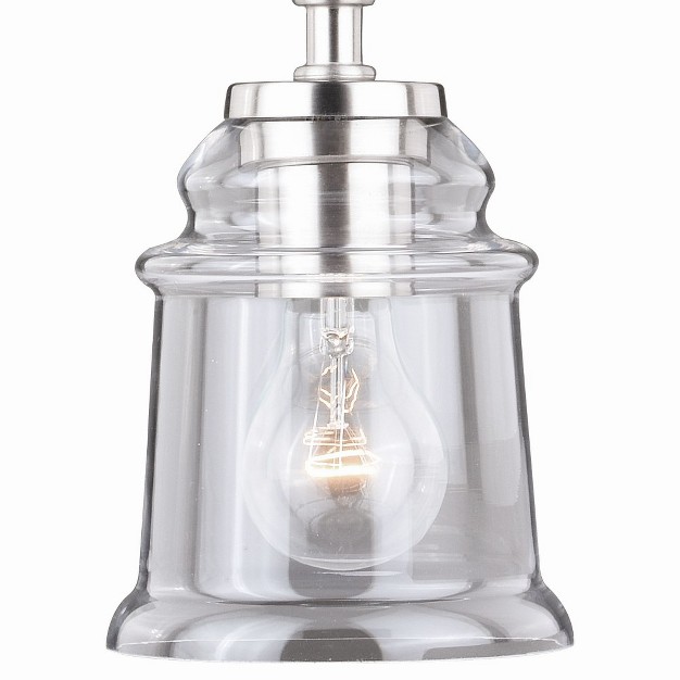 Vaxcel Toledo 1 Light Pendant Satin Nickel