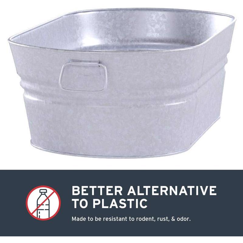 OVAL TUB GALV 4GAL