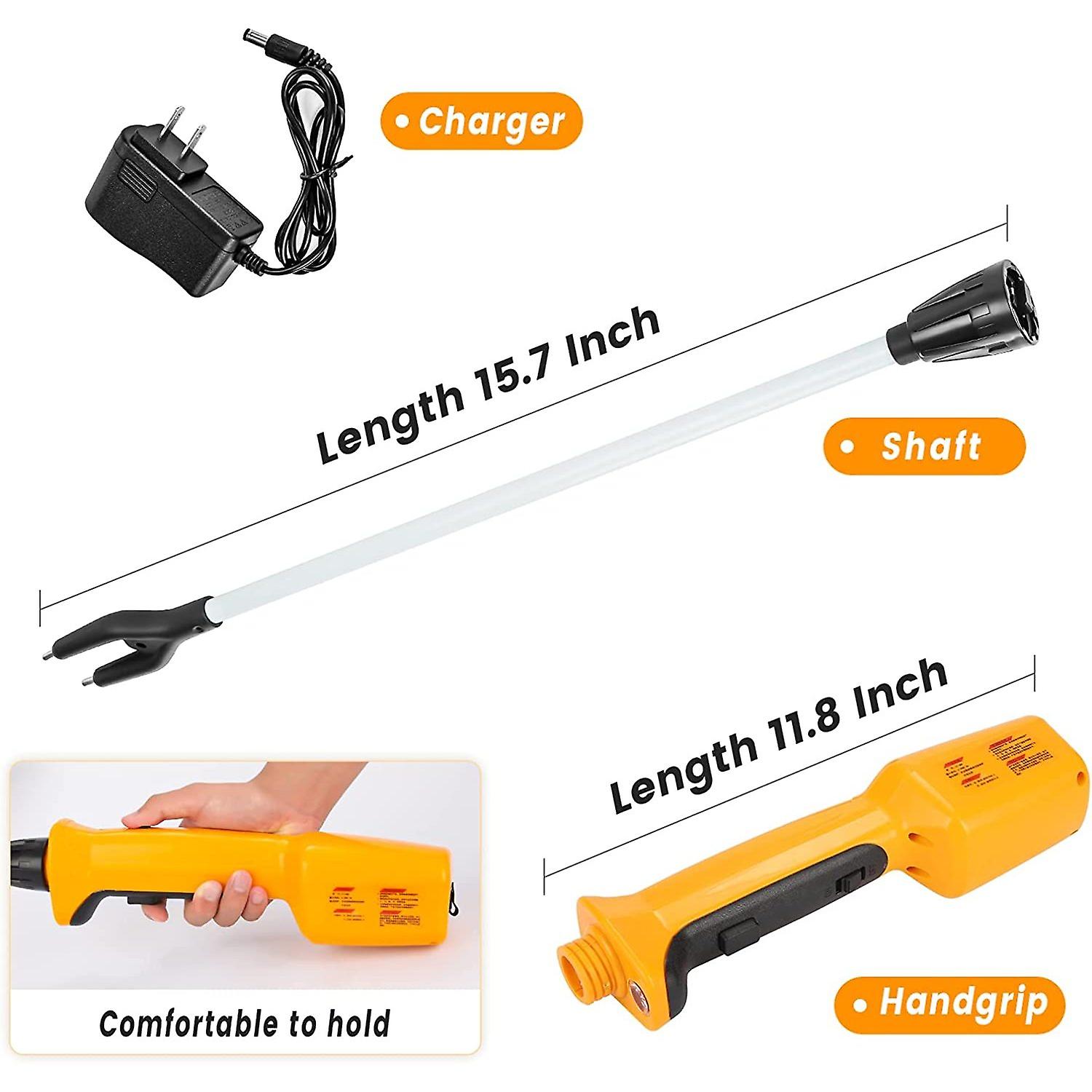 Anbull Pro Livestock Prod， Newest Waterproof Cattle Prod Stick With Led Light，rechargeable Electric Livestock Prod For Cow Pig Goats And More