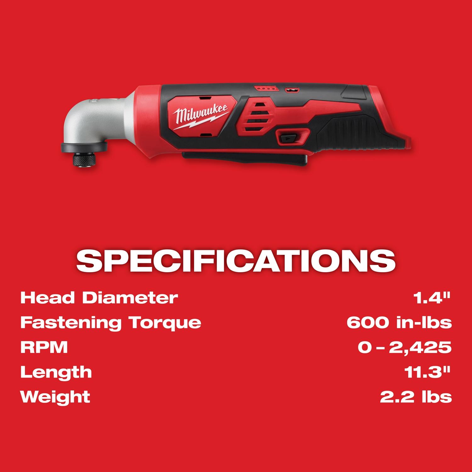 MW M12 12 V 1/4 in. Cordless Brushed Impact Driver Tool Only