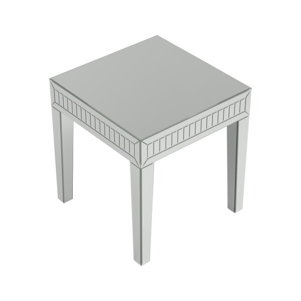 Coaster Furniture Whitfield Silver Square End Table