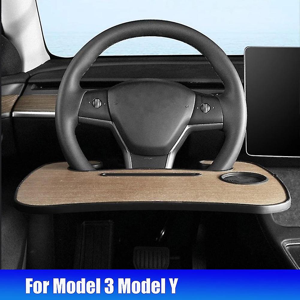 For Model Y Steering Wheel Table Board Laptop Tray Food Desk Universal Eating Drinking Tray Holder