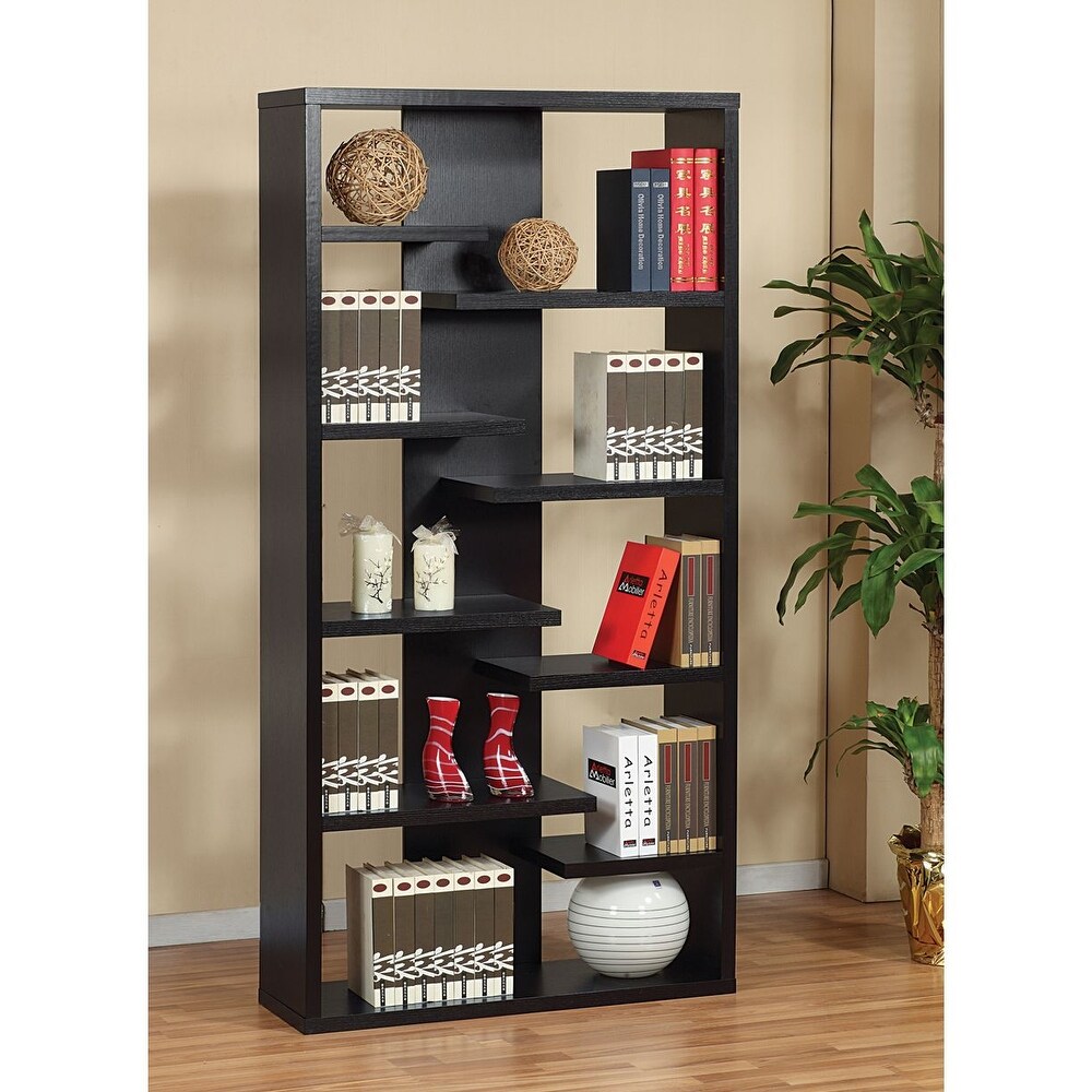 Q Max Contemporary Bookcase Display Shelf BookShelf for Living Room