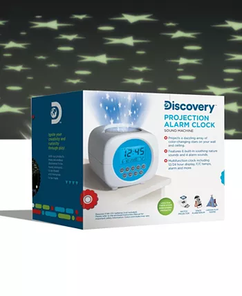 Discovery Kids Moon and Stars Projection Alarm Clock and Sound Machine