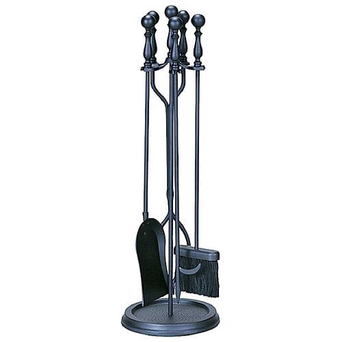 UniFlame 5pc Black Wrought Iron Tool Set with Ball Handles